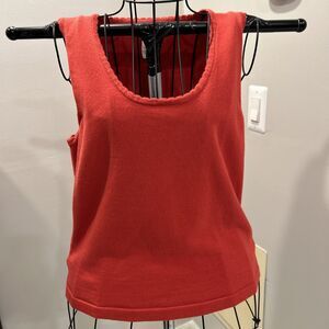 Jones New York Sport Size Large Red Sleeveless Tank Top